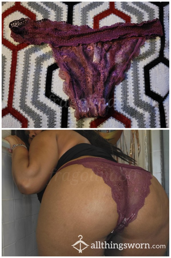 Red Wine Laces  Panties