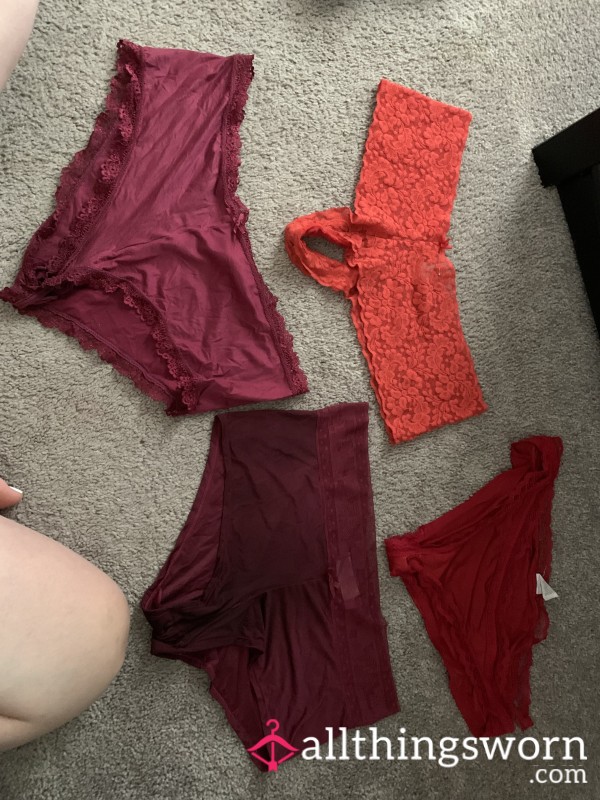 Red/burgundy Panties