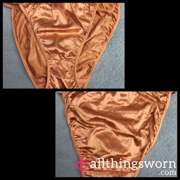 Gold Satin Bikini Panty