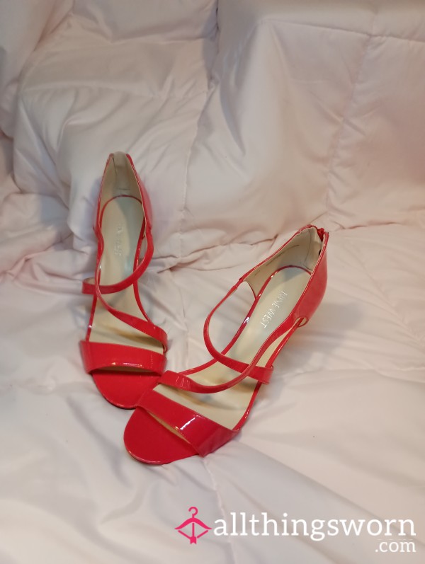 Scarlet Red Stilleto High Heels