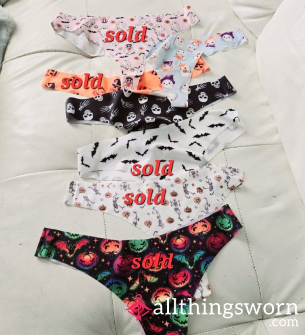 Seamless Halloween Print Thongs $15 Each With 24 Hr Wear & Shipping Included