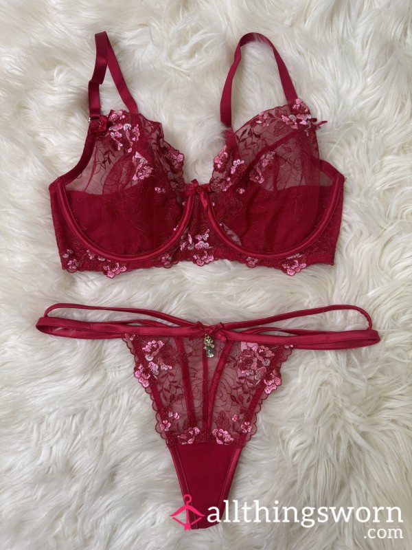 S**y Red Lingerie Set