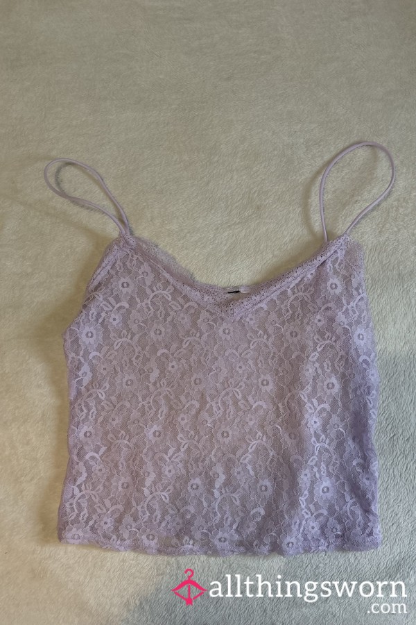 S**y Size Small Lace Purple See Through Lingerie Top