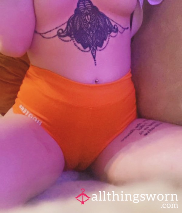 S**y Size XXXS Hooters Girl Uniform Booty Shorts Orange