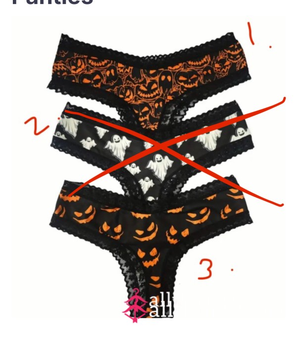 S**y Sp**ky Lace Halloween Emo Goth Panties