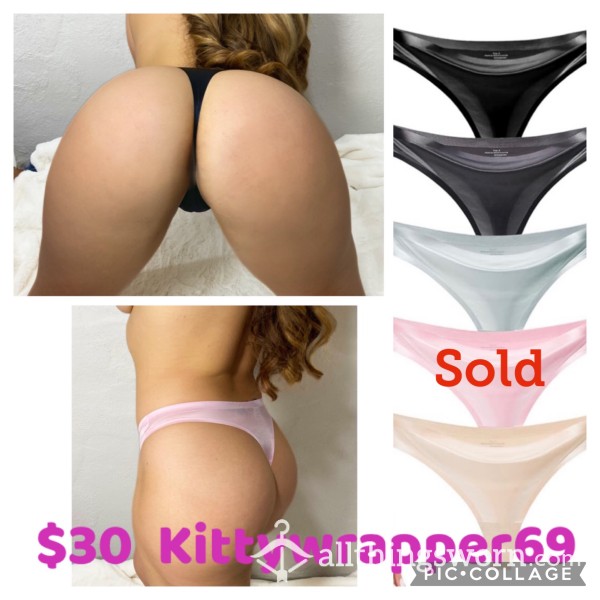 Silky Satin Seamless Thongs