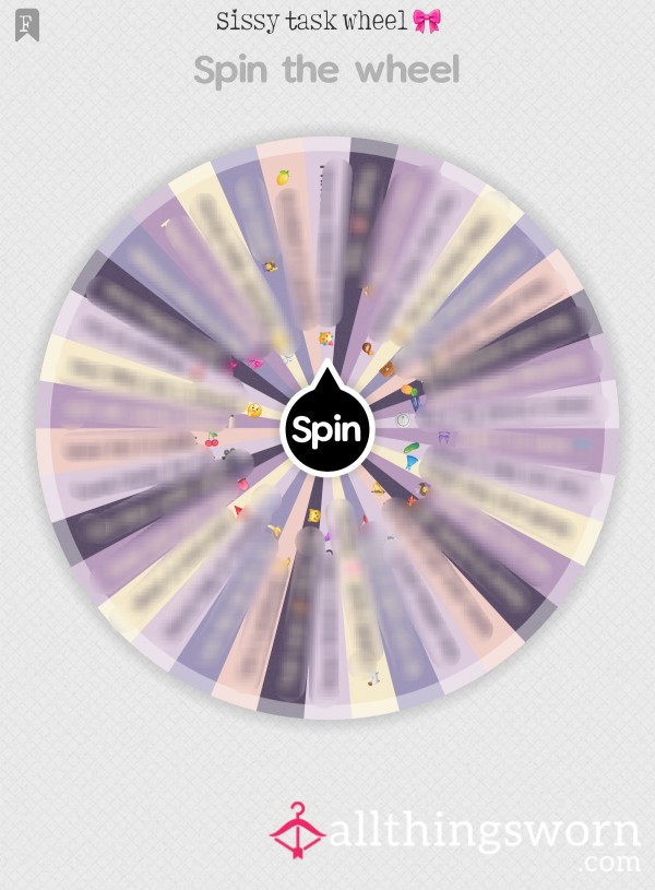 Sissy Task Wheel 🎀 Fancy A Spin?