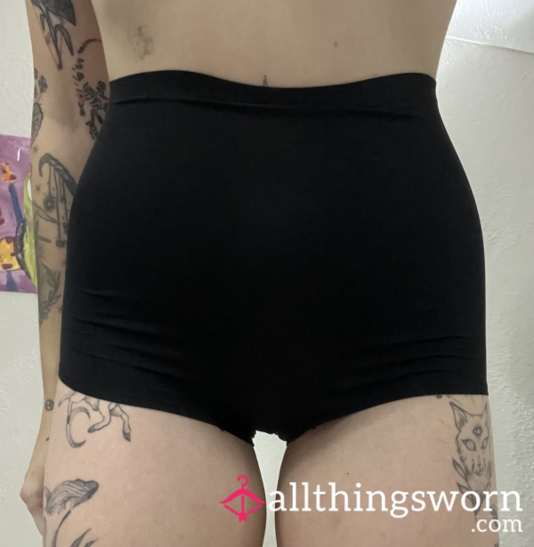 Small Black Spandex Bootyshorts // 24 Hr Wear + Photos