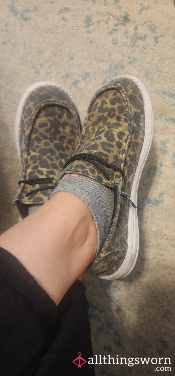 Smelly Cheetah Print Loafers