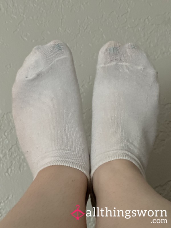 Smelly Plain White Socks (very Stinky)