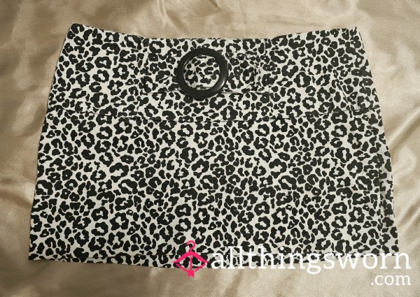 Snow Leopard Miniskirt