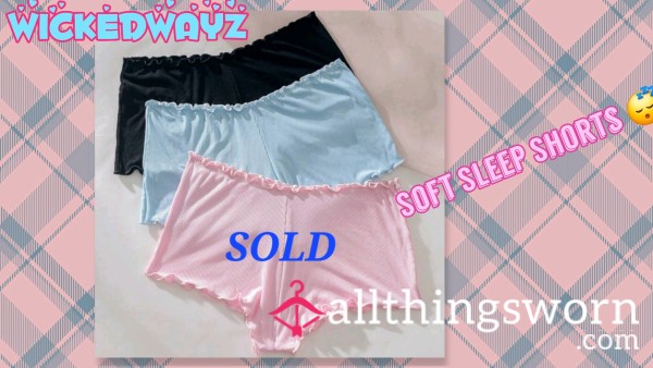 SOFT SLEEP SHORTS 🖤🩵🩷