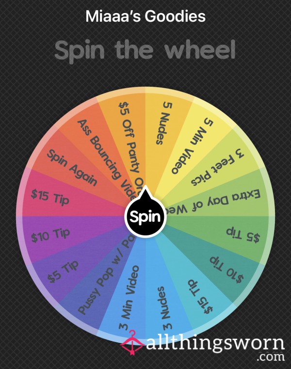 Spin For Mia’s Goodies!