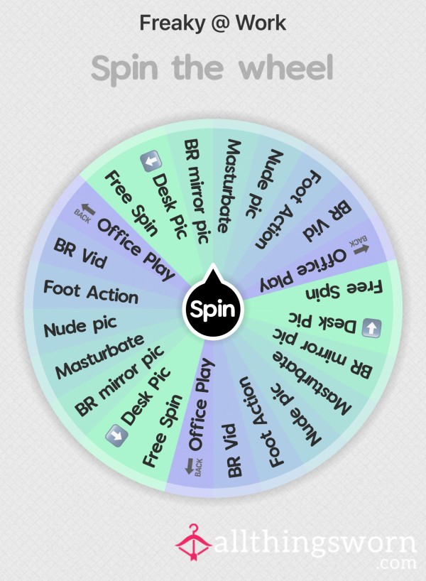 Spin The Wheel “Freaky @ Work” Edition🥳