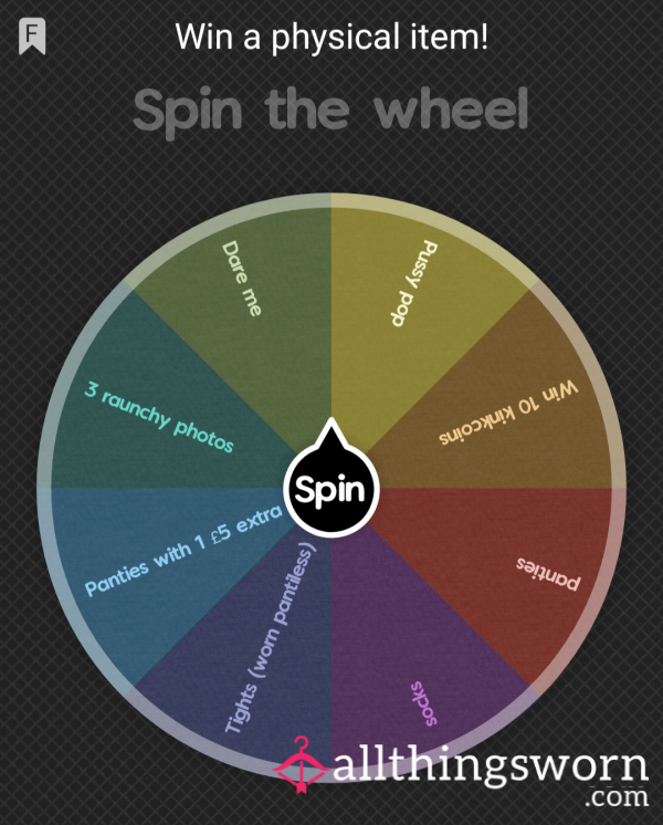 Spin To Win! Panties, Socks Or Tights