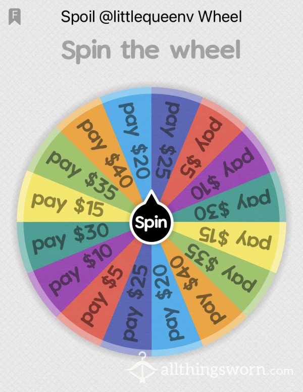 Spoil Me Rotten Wheel