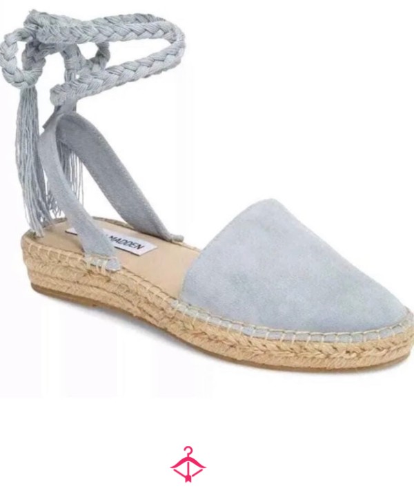 Steve Madden Blue Suede Espadrilles