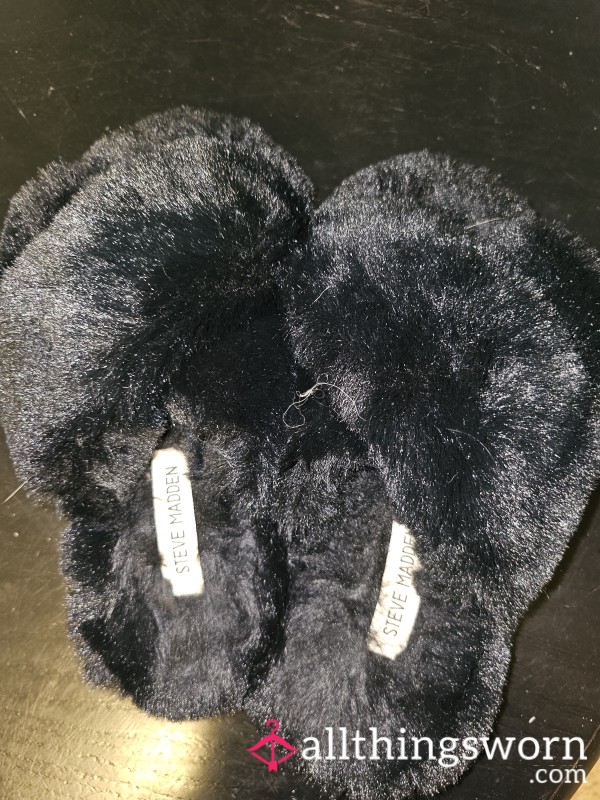 Steve Madden Fuzzy Slippers