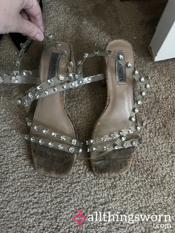 Steve Madden Sandals With Rhinestone