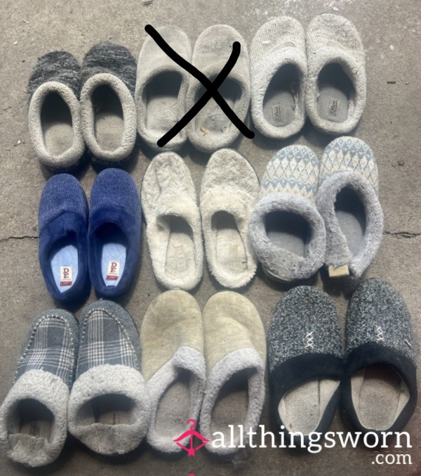 Stinky Worn Slippers Pick Your Pair Comes With Seven Day Wear