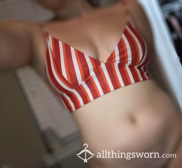 Striped S**y Bikini Top❤️‍🔥