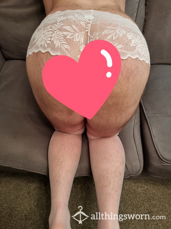 Sub/Sis Masterbation, White Lace Panties.