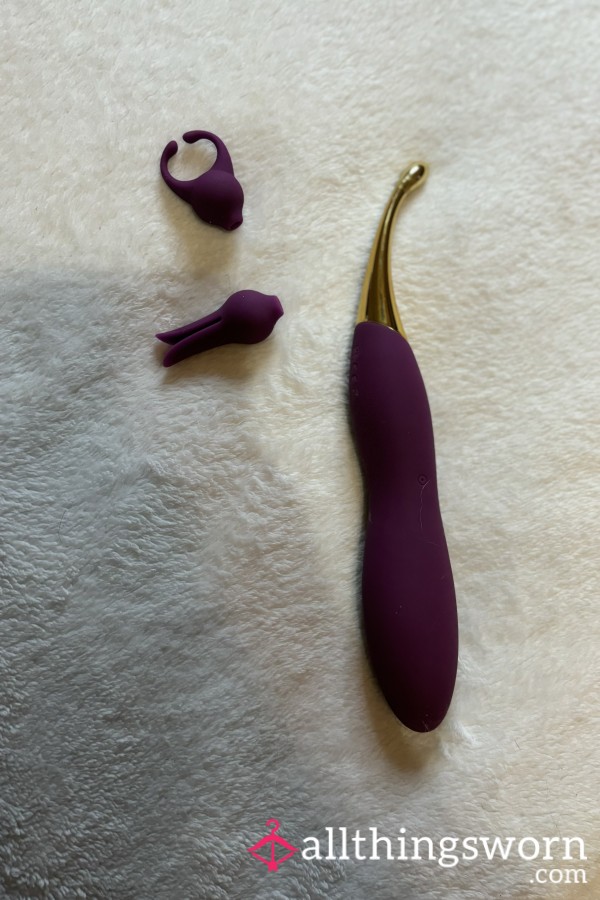 Super Powerful Used Purple And Gold Vibrator