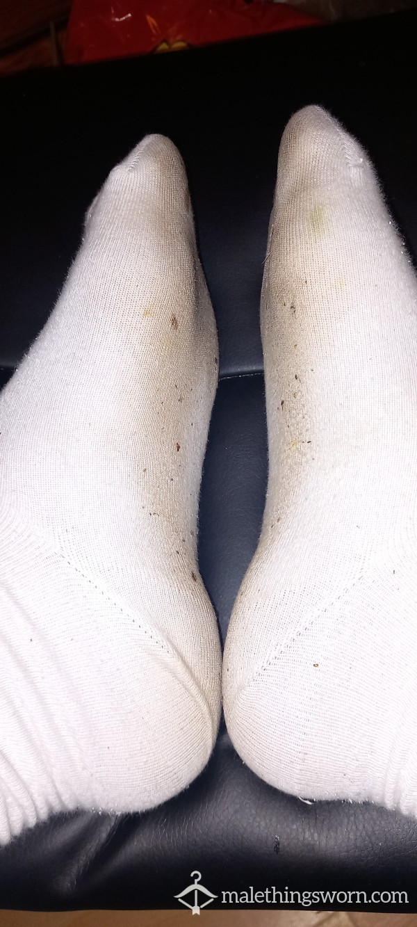 Super Sweaty White Socks