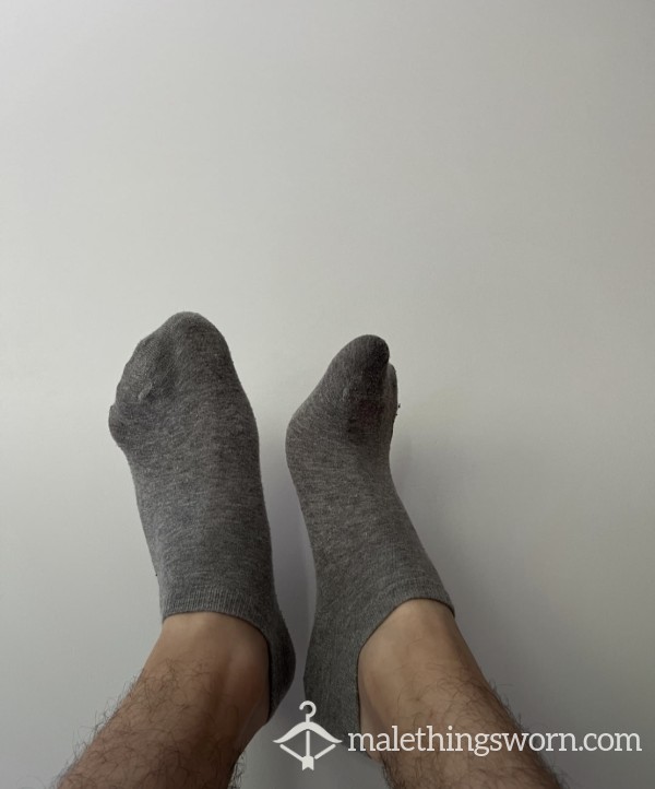 Sweaty Grey Ankle Socks