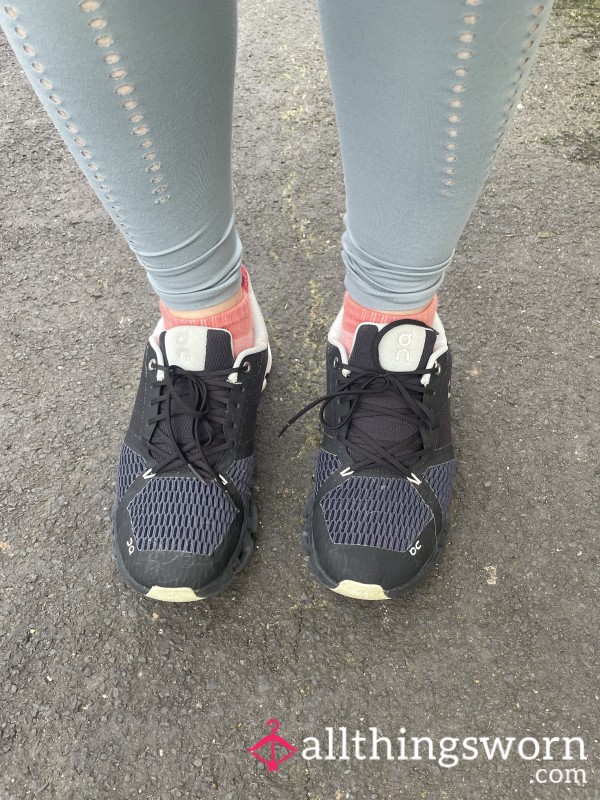 Sweaty Gym Socks Soaked From A Hot And Sweaty Run