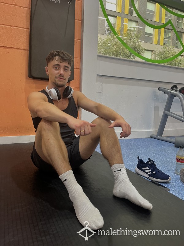 Sweaty White Gym Socks