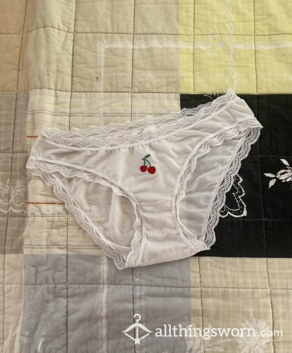 The Cutest Worn Cotton Cherry Briefs