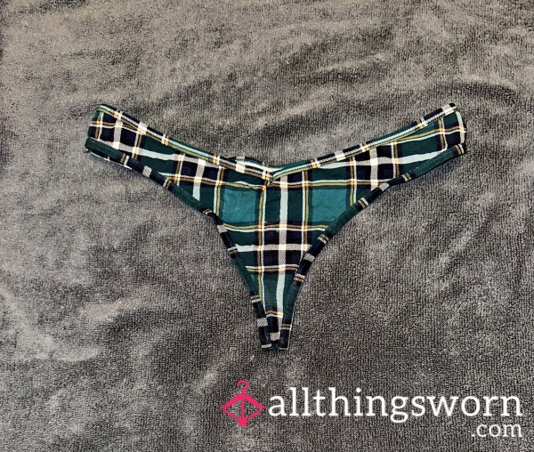 Tight Plaid Thong