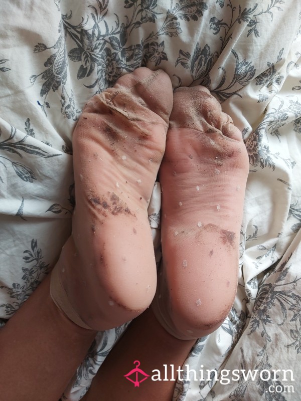 ***SOLD***Toe Jam For Days!! Nylon Socks!! Whos Going To Get These Sweaty Things!!