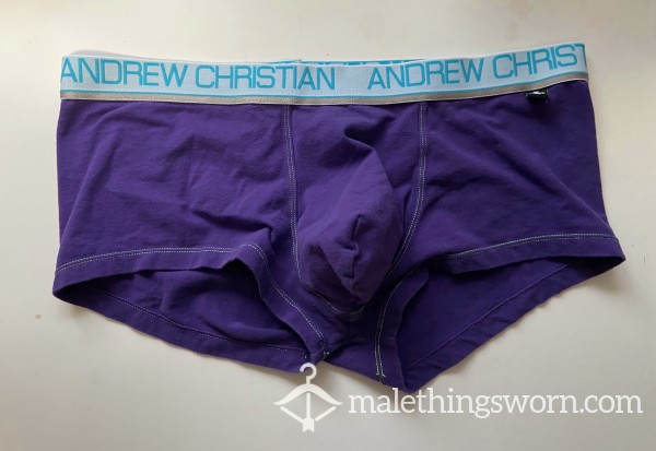 Purple AC Trunk Underwear Size XL (35-38 In / 89-96 Cm)