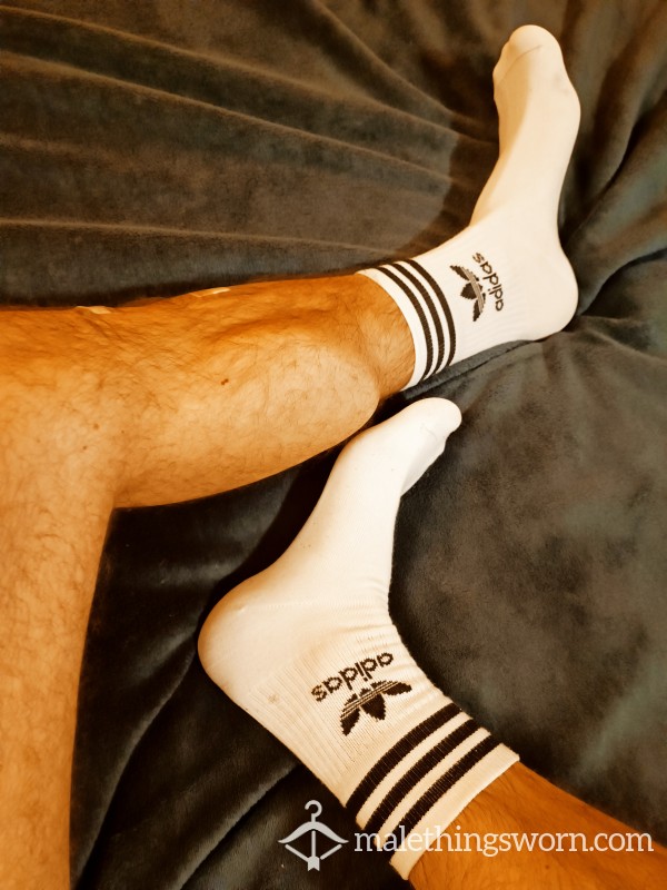 Used Adidas White Socks