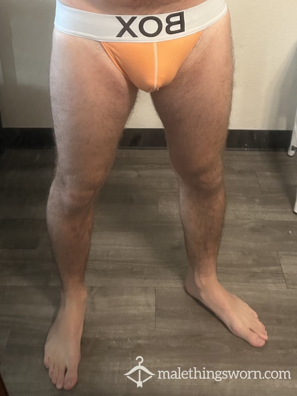 Used Box Orange Jockstrap - Medium