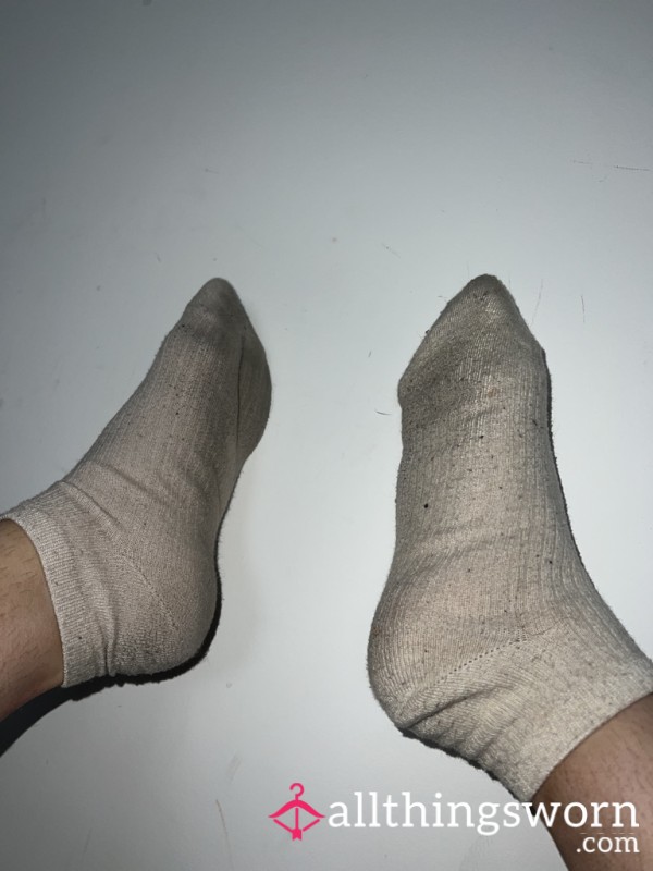 Worn Smelly Gym Socks Size 3