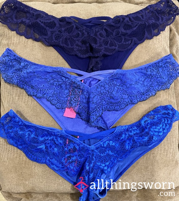 Used Lace Detail Thongs