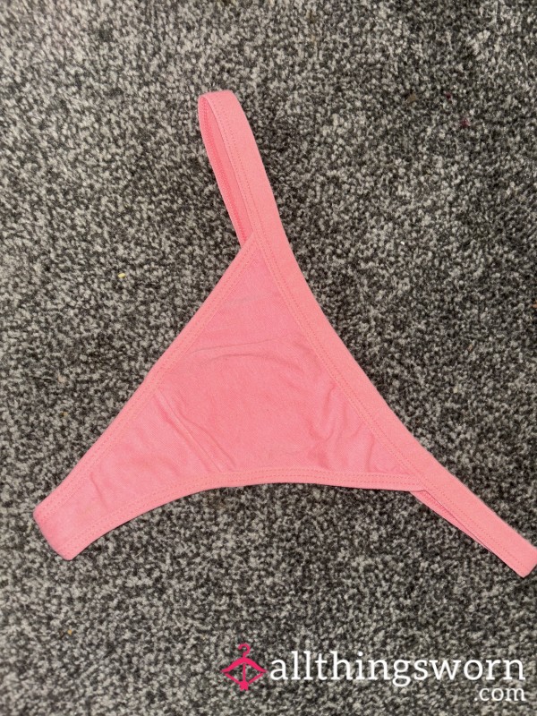 Used Pink Thongs