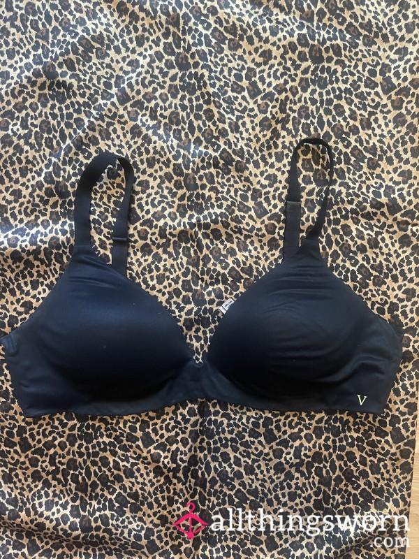 Used Soft And S**y Black Victoria Secret No Wire Bra