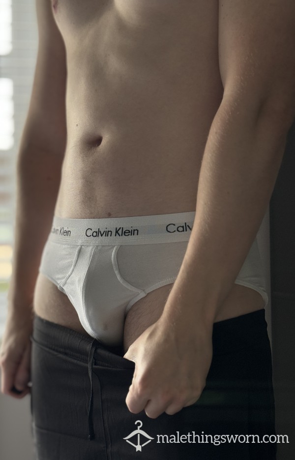 Used White Calvin Briefs!