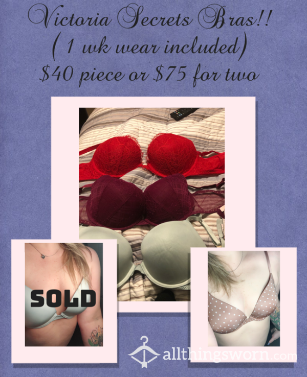 VARIETY OF VICTORIA SECRETS BRAS