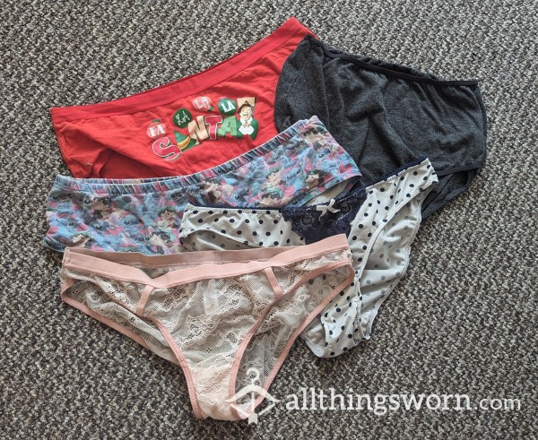 Variety Of Well Worn Panties!🥵🥵🥵