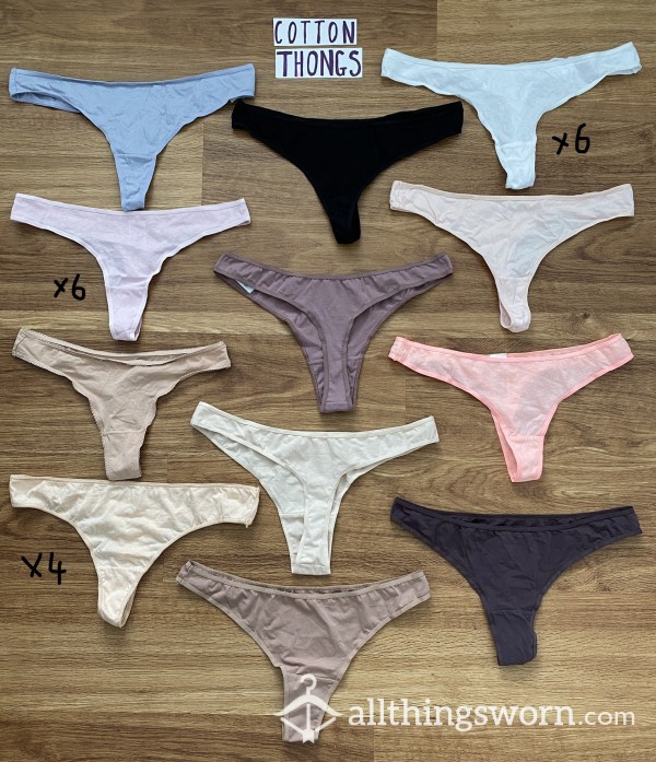 Cotton Thongs