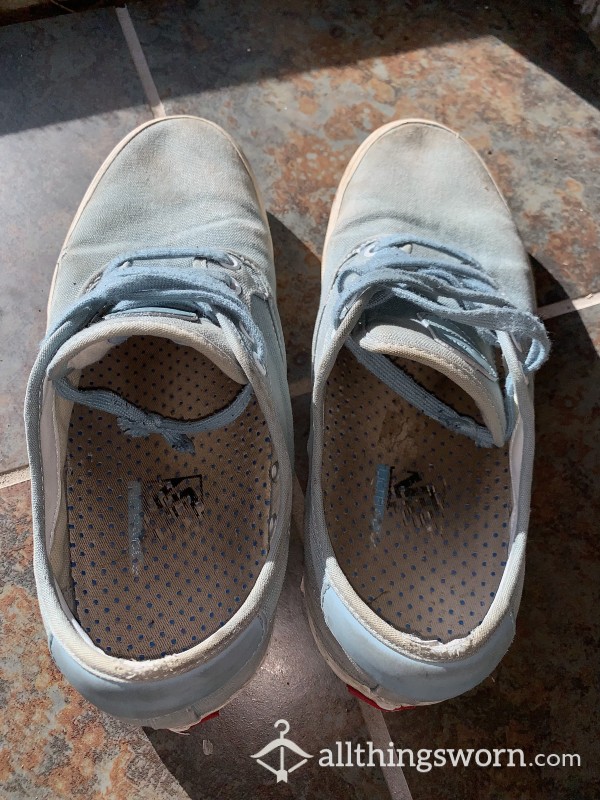 Very Dirty Well Worn & Extremely Loved Blue Sk*terPro Vans