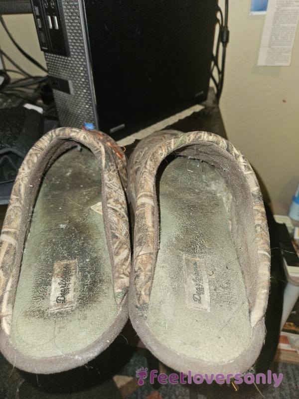 Very Nasty Old Camo House Slippers!!!!