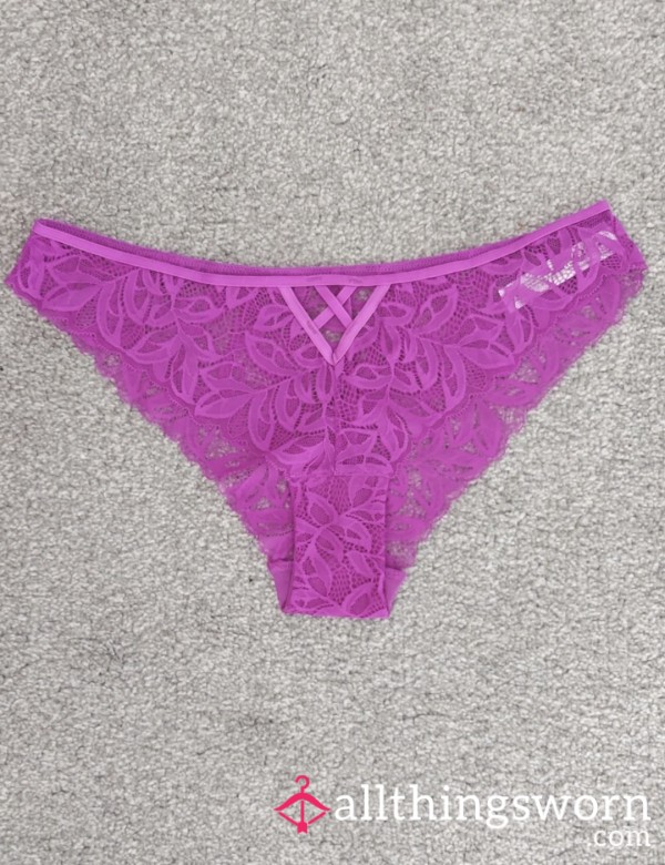 Very S**y Hot Pink Lacy Knickers