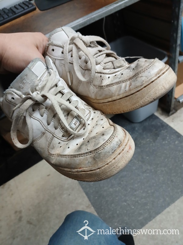 Very Worn Air Force 1s