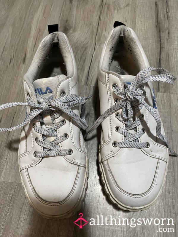 Very Worn Leather Sneakers